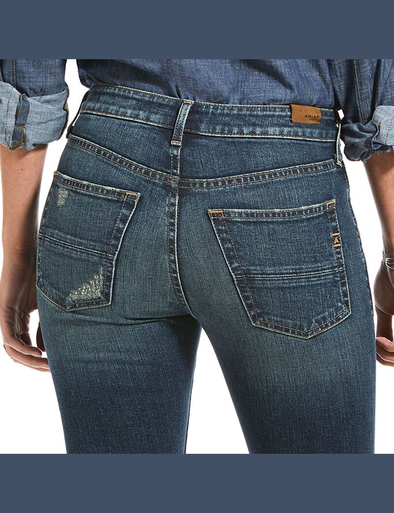 Jean Ariat Premium High Rise Flare Bleu | 256049FYV