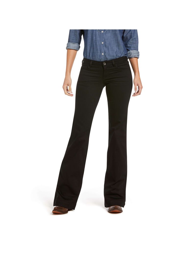 Jean Ariat Trouser Mid Rise Forever Larges Leg Pant Multicolore | 527908PRW