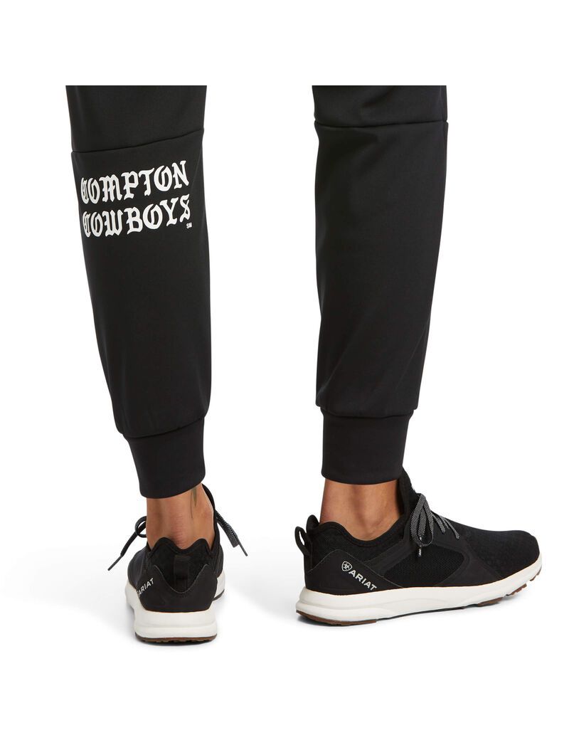 Pantalon Ariat Compton Cowboys Jogger Sweatpants Noir | 710936XIB