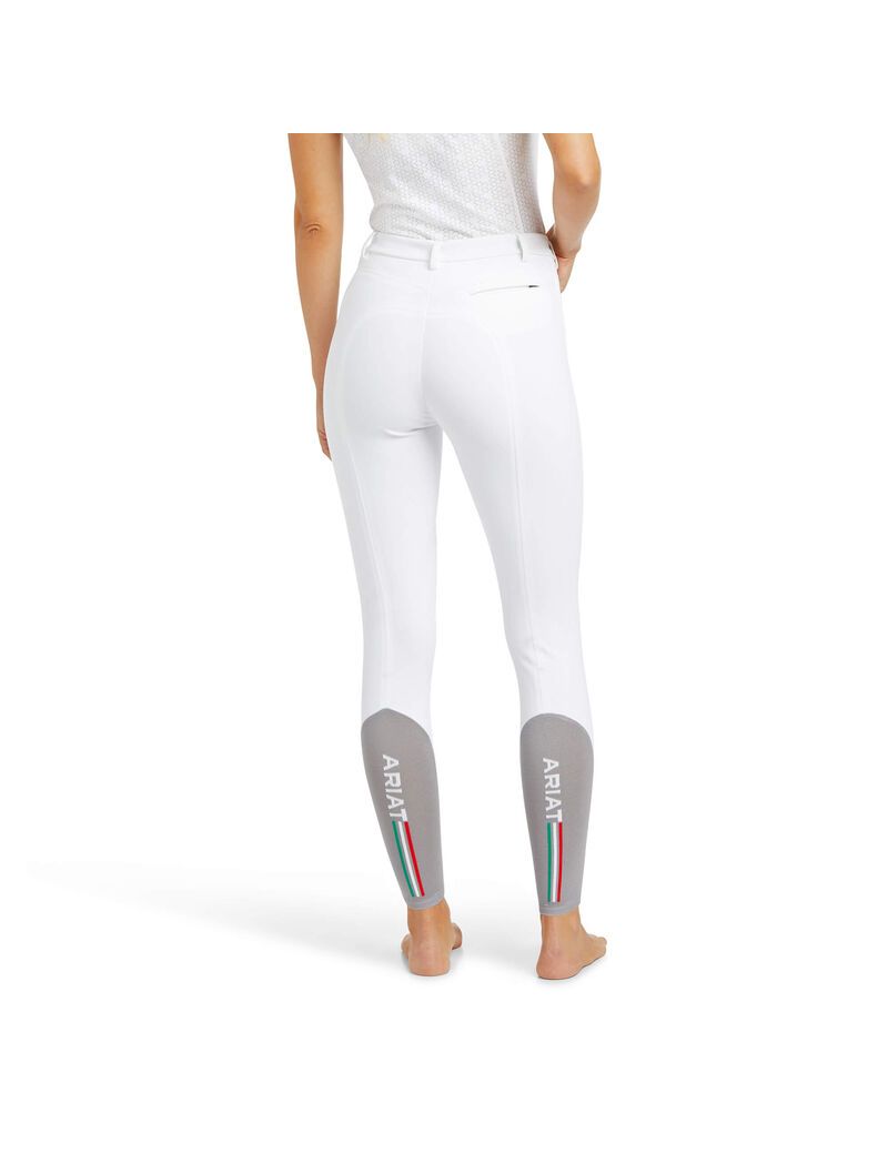 Pantalon Ariat Speranza Knee Patch Breech Blanche | 418037PRN