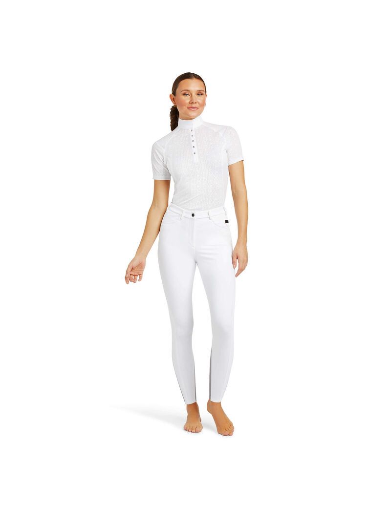 Pantalon Ariat Speranza Knee Patch Breech Blanche | 418037PRN