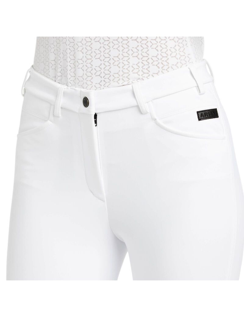 Pantalon Ariat Speranza Knee Patch Breech Blanche | 418037PRN