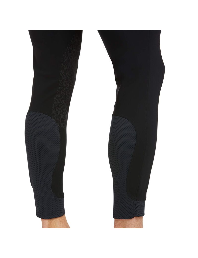 Pantalon Ariat Tri Factor Grip Knee Patch Breech Noir | 279580BDI