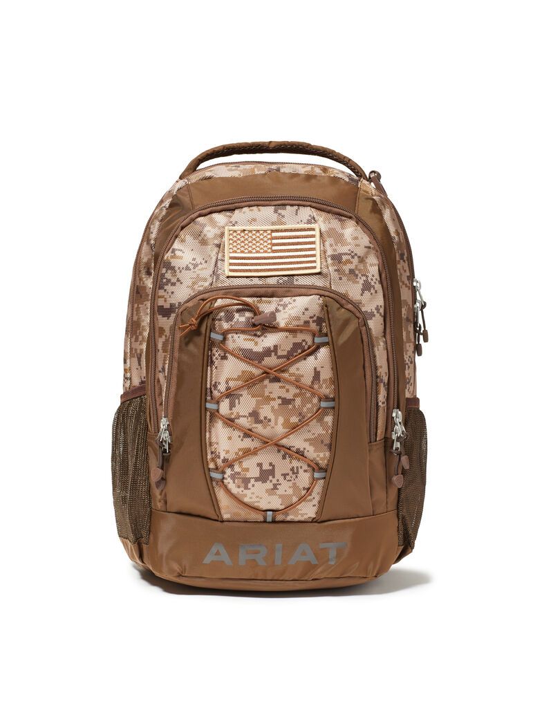 Sacs Ariat Patriot Backpack w/ Boucle Marron | 813542OEC