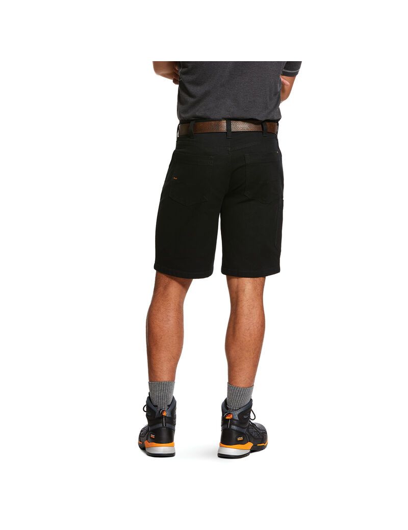 Shorts Ariat Rebar DuraStretch Made Tough Noir | 905162JSK