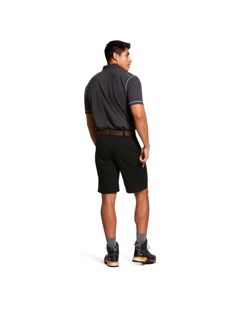 Shorts Ariat Rebar DuraStretch Made Tough Noir | 905162JSK