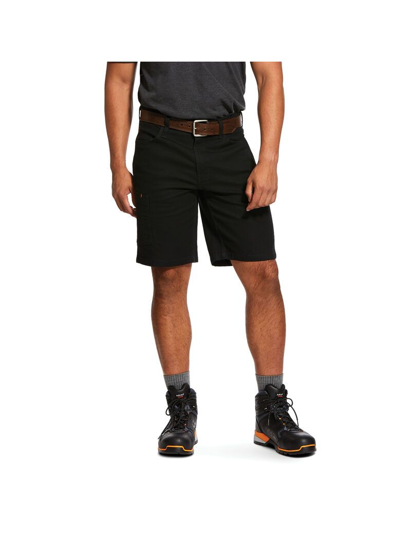 Shorts Ariat Rebar DuraStretch Made Tough Noir | 905162JSK