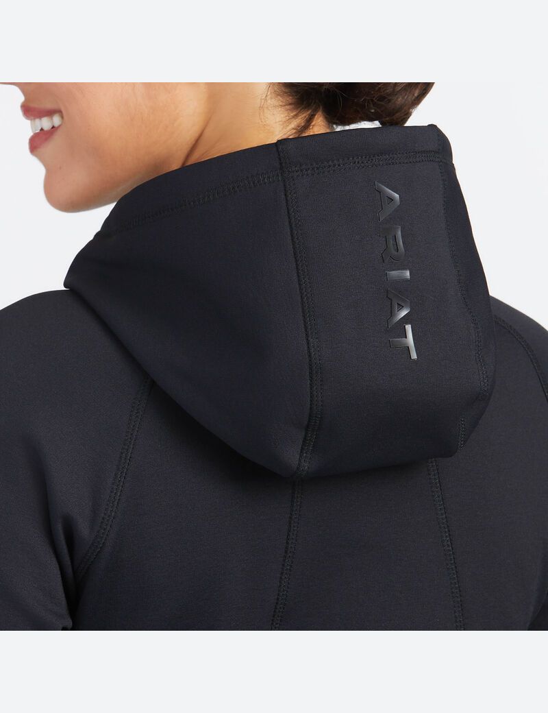 Sweat À Capuche Ariat Attain Full Zip Noir | 472065DJX