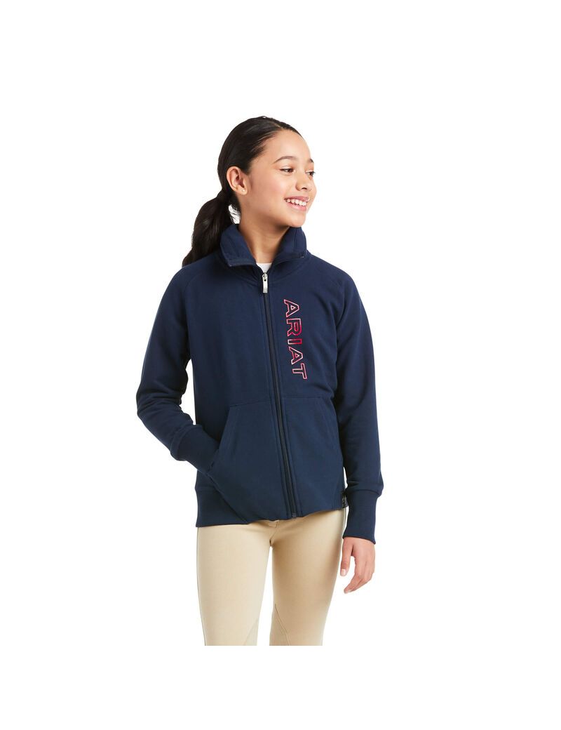 Sweats Ariat Team Logo Full Zip Multicolore | 704139ZKP