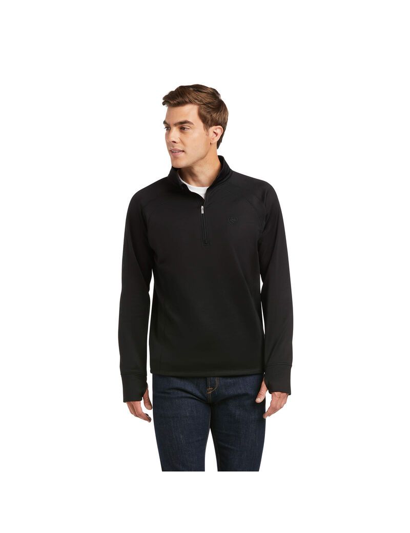 Sweats Ariat Tek Team 1/2 Zip Noir Noir | 137429NZL