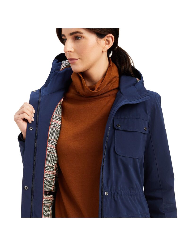 Vestes Ariat Argentium Parka Bleu Marine | 867045VKZ