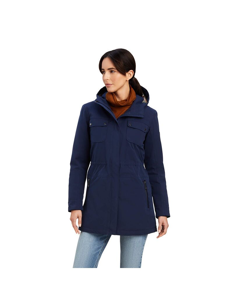 Vestes Ariat Argentium Parka Bleu Marine | 867045VKZ