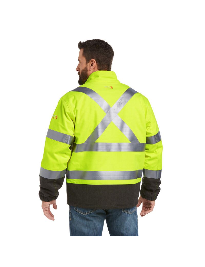 Vestes Ariat FR Hi-Vis Imperméables Insulated Jaune | 860247AOH