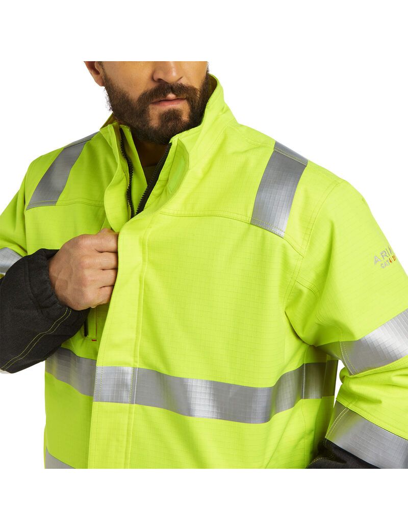 Vestes Ariat FR Hi-Vis Imperméables Insulated Jaune | 860247AOH