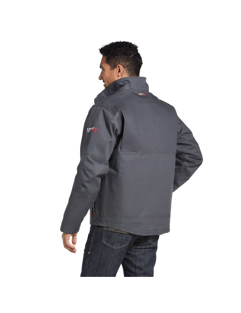 Vestes Ariat FR Maxmove Imperméables Insulated Grise | 618250YIU