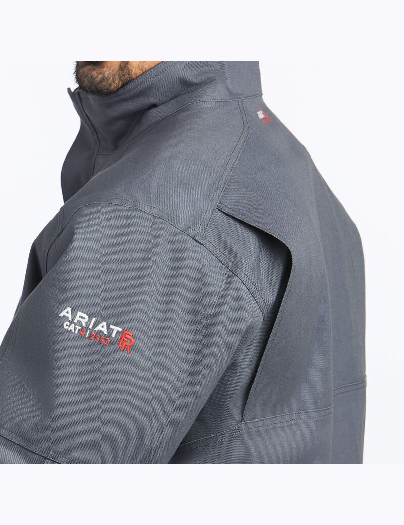 Vestes Ariat FR Maxmove Imperméables Insulated Grise | 618250YIU