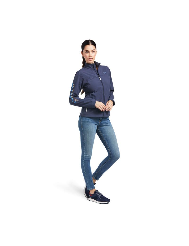 Vestes Ariat New Team Softshell Bleu | 143592RFO