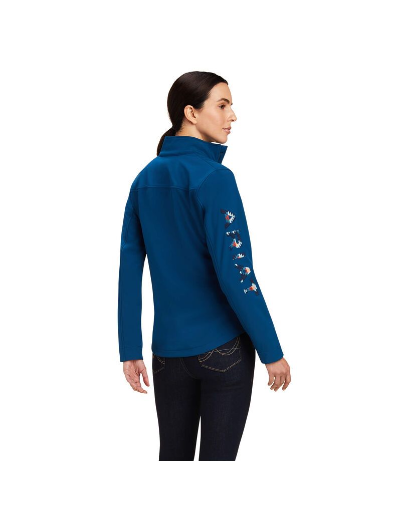 Vestes Ariat New Team Softshell Bleu | 309718FOG