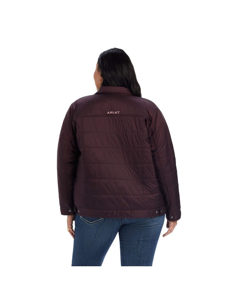 Vestes Ariat Puffer Trucker Insulated Bordeaux | 012578MIL