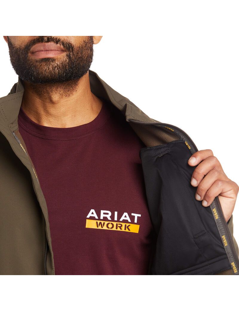 Vestes Ariat Rebar Stretch Tela Softshell Multicolore | 490872BEW