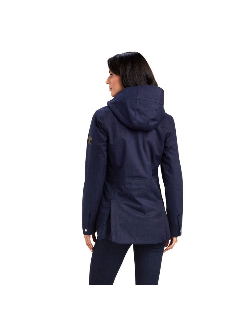 Vestes Ariat Sterling Imperméables Insulated Parka Bleu Marine | 320514SFU