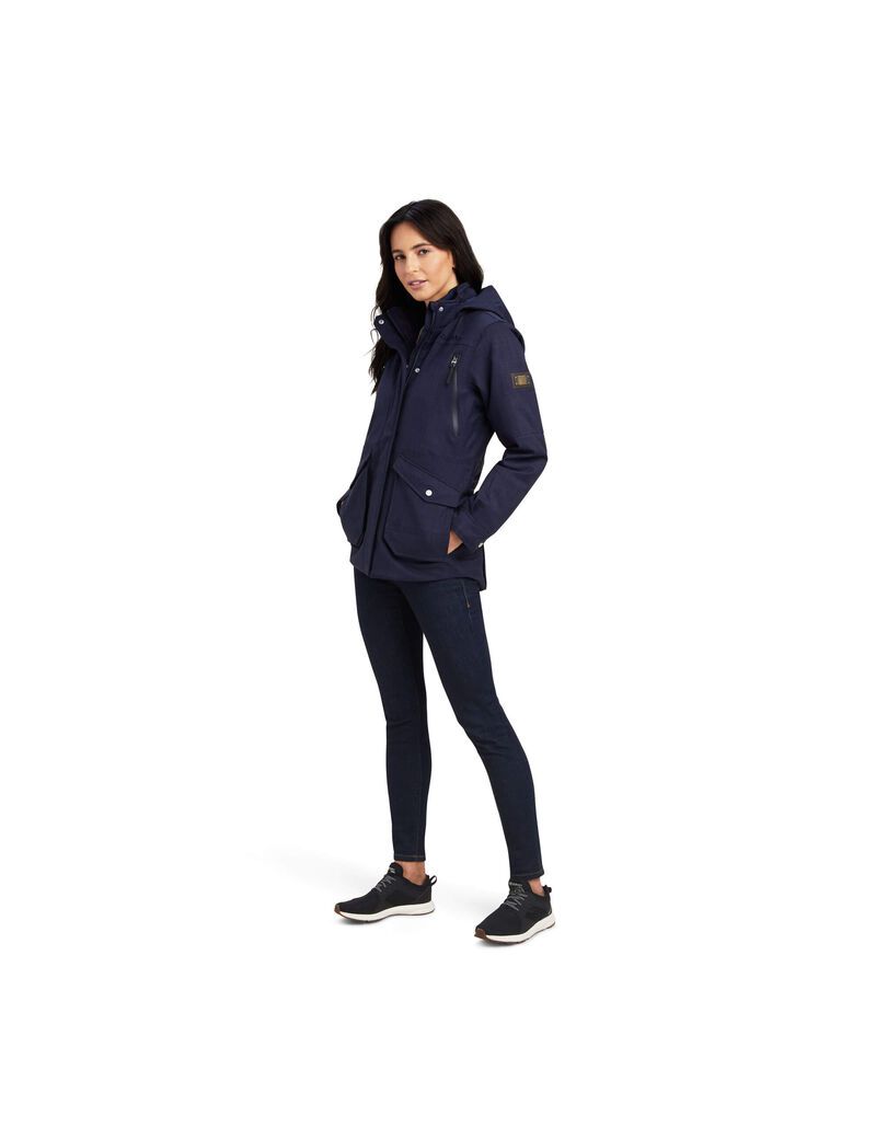 Vestes Ariat Sterling Imperméables Insulated Parka Bleu Marine | 320514SFU