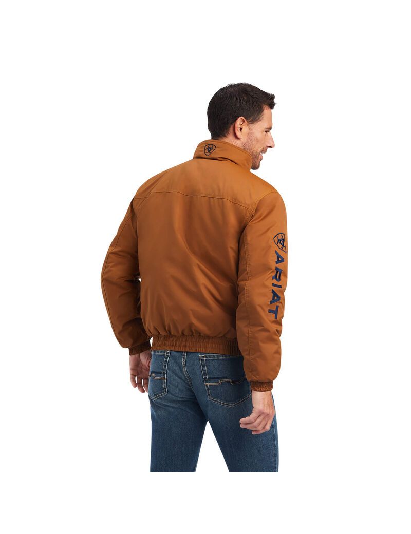 Vestes Ariat Team Logo Insulated Marron | 790584YLH