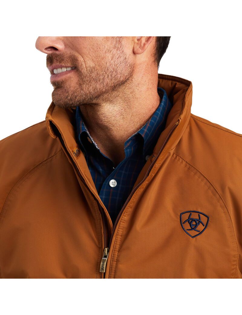 Vestes Ariat Team Logo Insulated Marron | 790584YLH