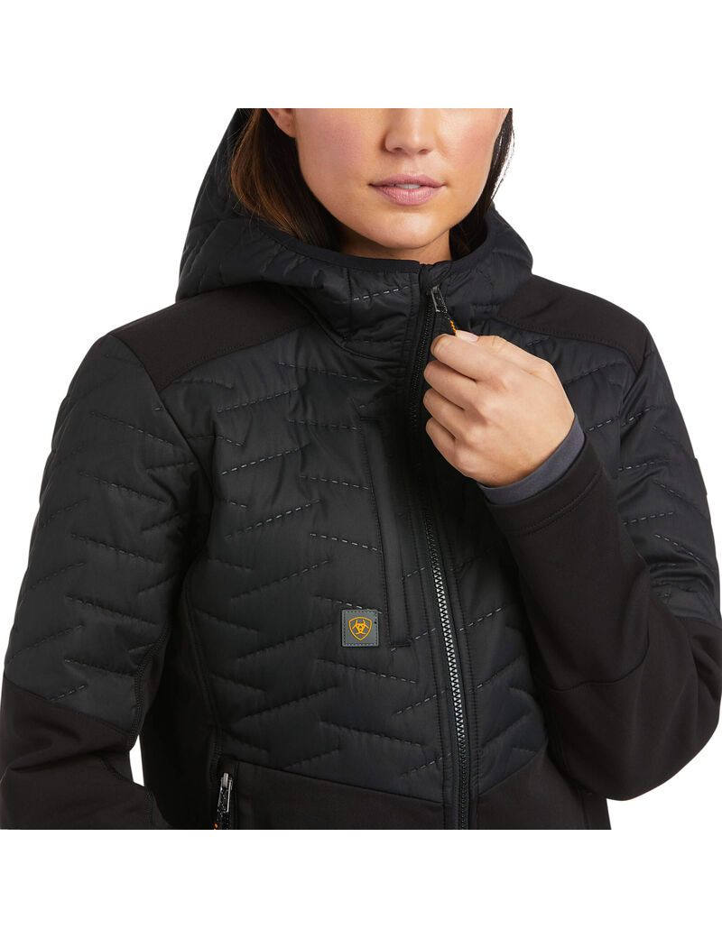 Vêtements De Travail Ariat Rebar Cloud 9 D'eau Resistant Insulated Jackets Noir | 607584TPO