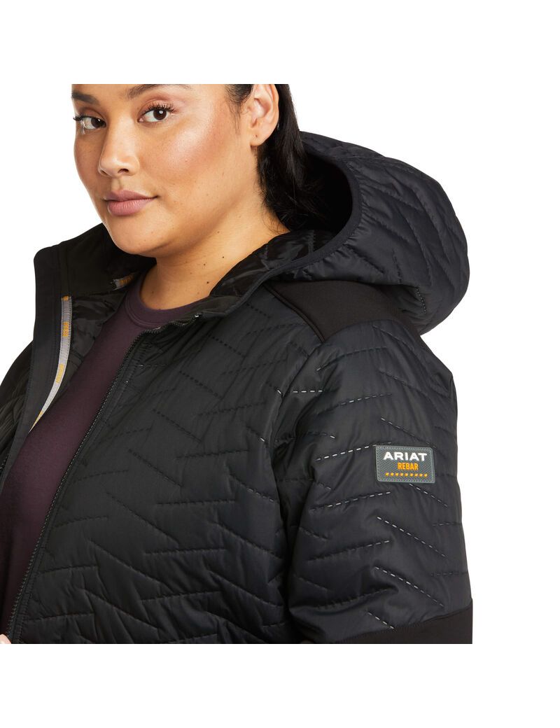 Vêtements De Travail Ariat Rebar Cloud 9 D'eau Resistant Insulated Jackets Noir | 607584TPO