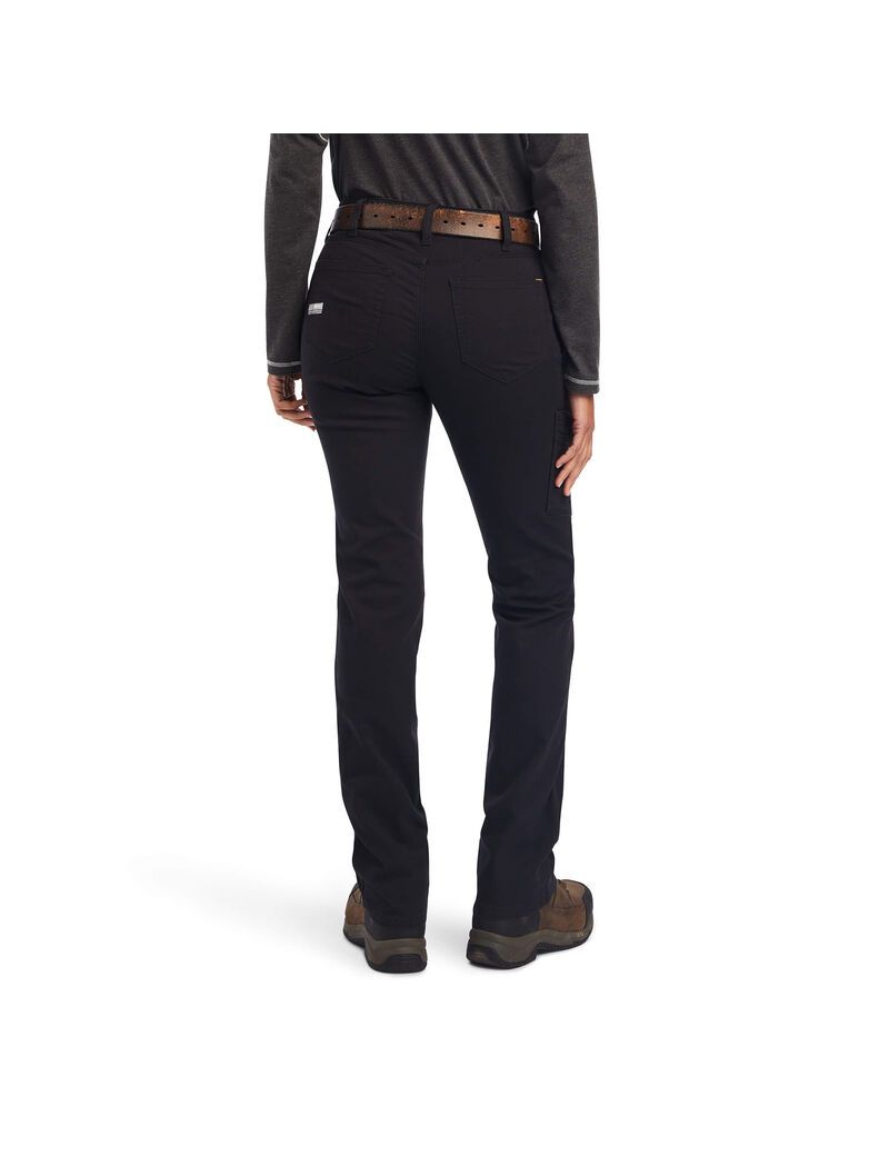 Vêtements De Travail Ariat Rebar DuraStretch Made Tough Droit Leg Pants Noir | 540381XMP