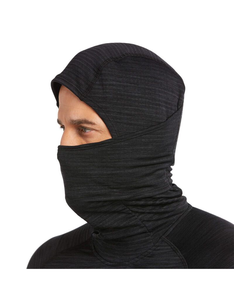 Vêtements De Travail Ariat Rebar Gridwork Balaclava Baselayer Noir | 097384VAI