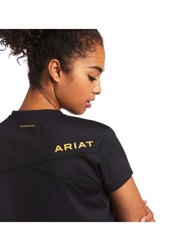 Vêtements De Travail Ariat Rebar Polartec Elite All Season T Shirts Noir | 187520HSQ