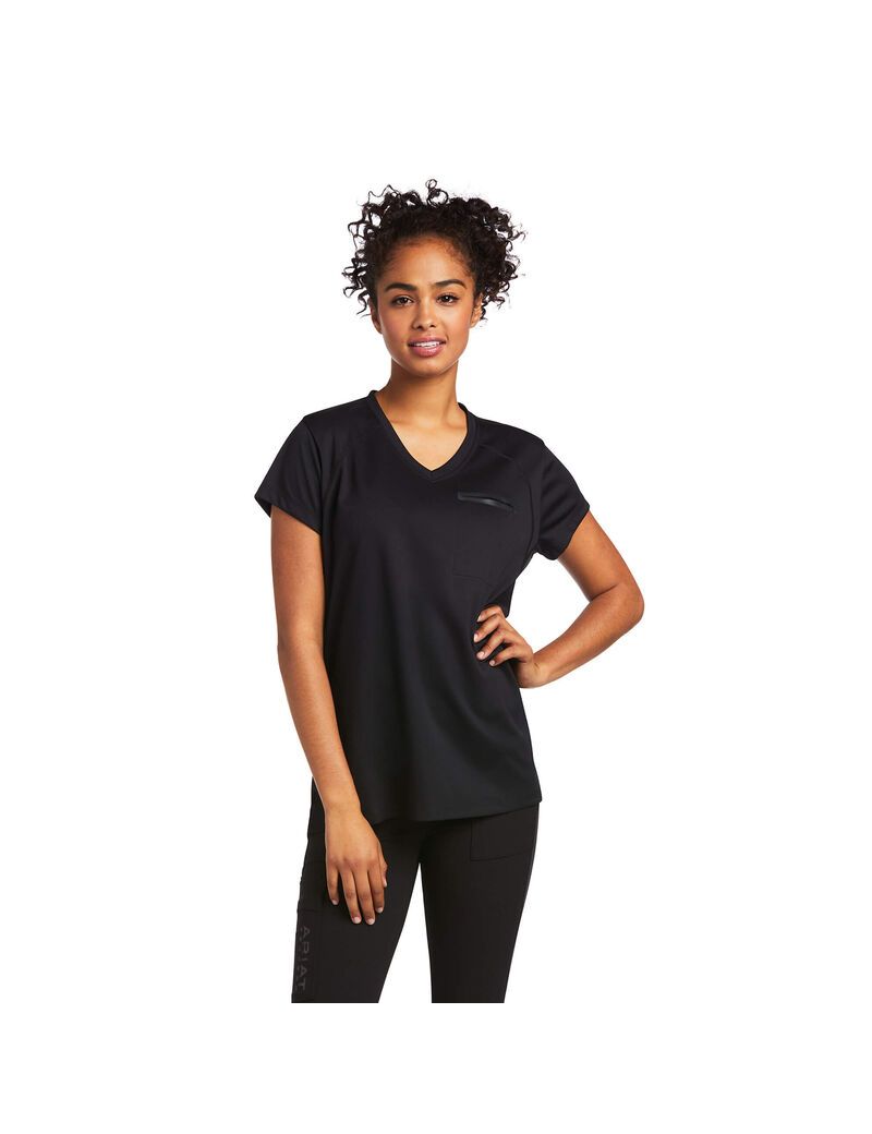 Vêtements De Travail Ariat Rebar Polartec Elite All Season T Shirts Noir | 187520HSQ