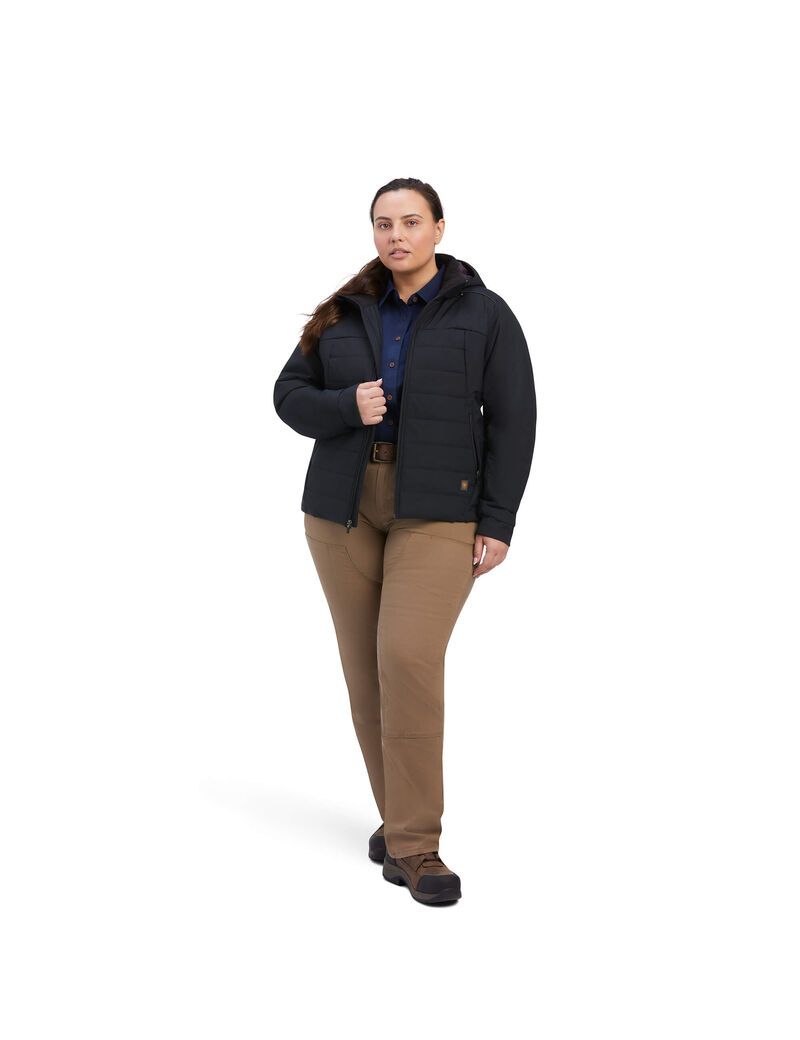 Vêtements De Travail Ariat Rebar Valkyrie Stretch Tela Insulated Jackets Noir | 802579VKM